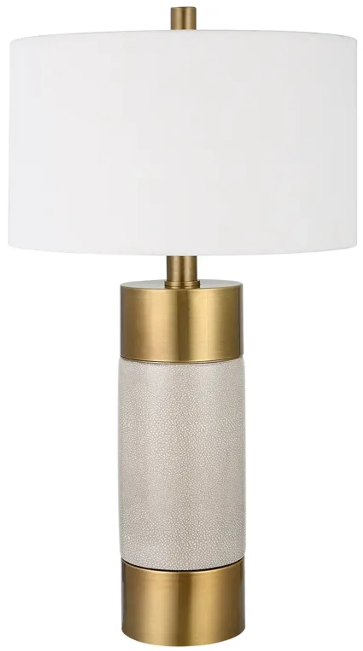 Adelia Ivory & Brass Table Lamp