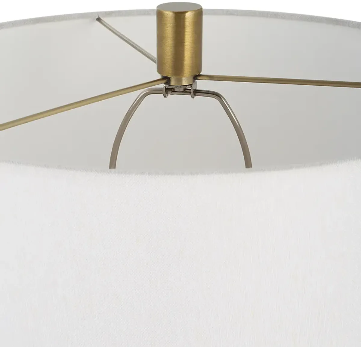 Adelia Ivory & Brass Table Lamp