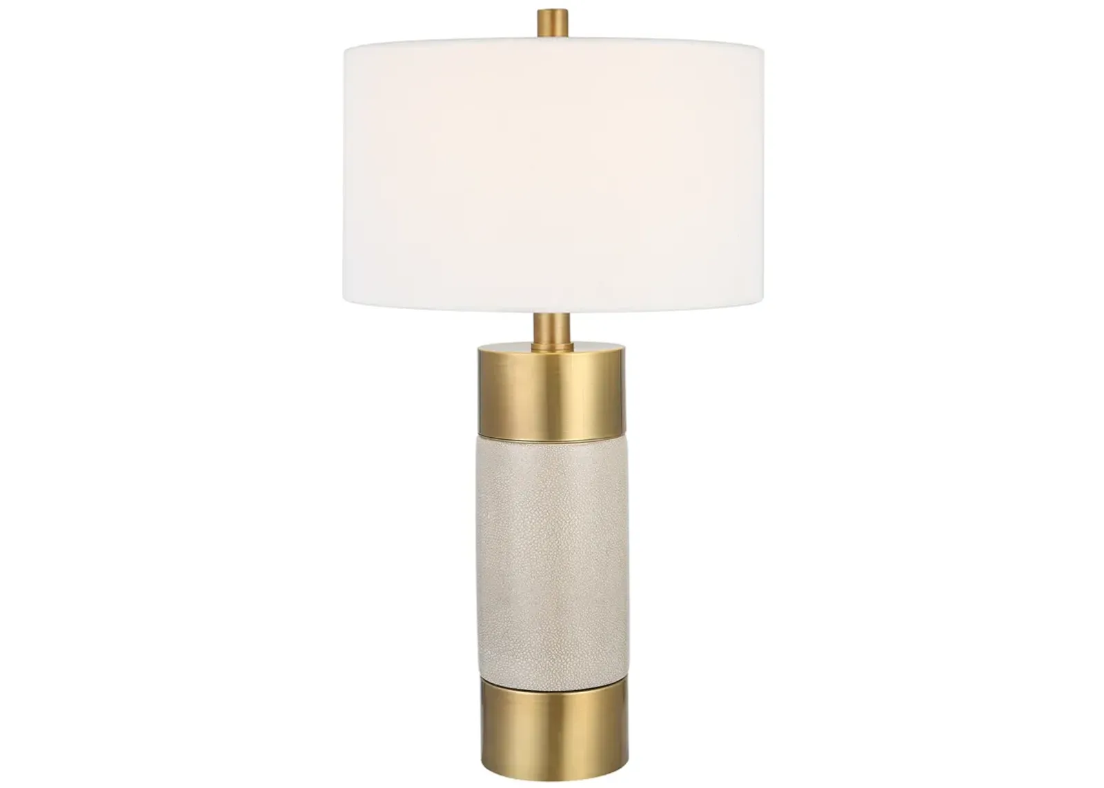 Adelia Ivory & Brass Table Lamp