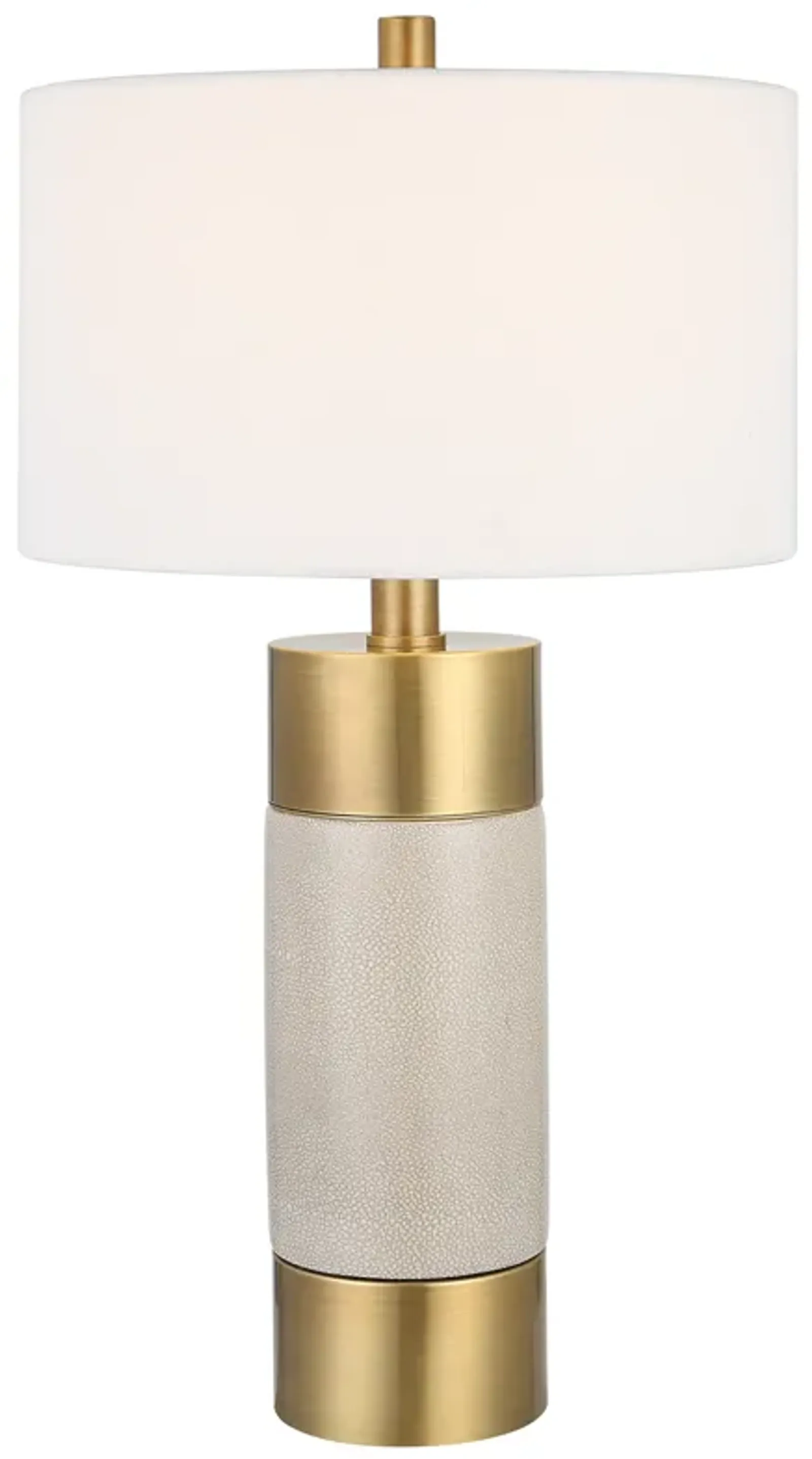 Adelia Ivory & Brass Table Lamp