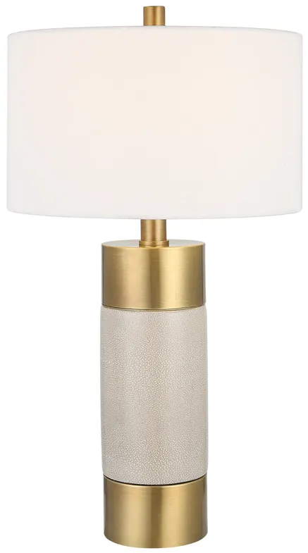 Adelia Ivory & Brass Table Lamp