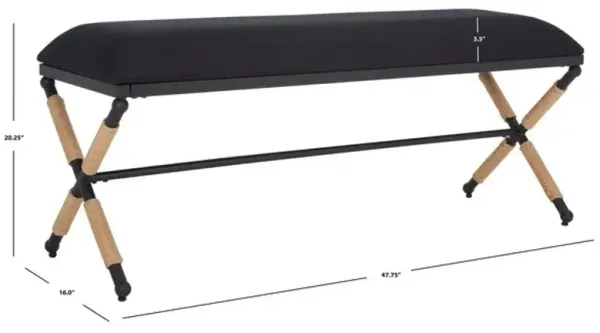 Carmelo Hemp Wrapped Bench