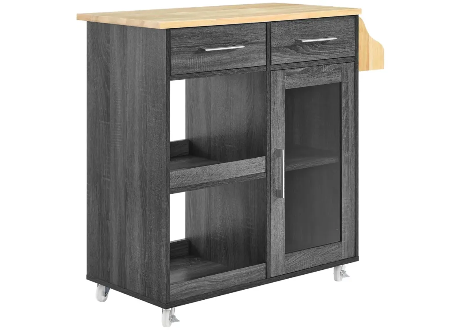 Culinary Kitchen Cart With Spice Rack