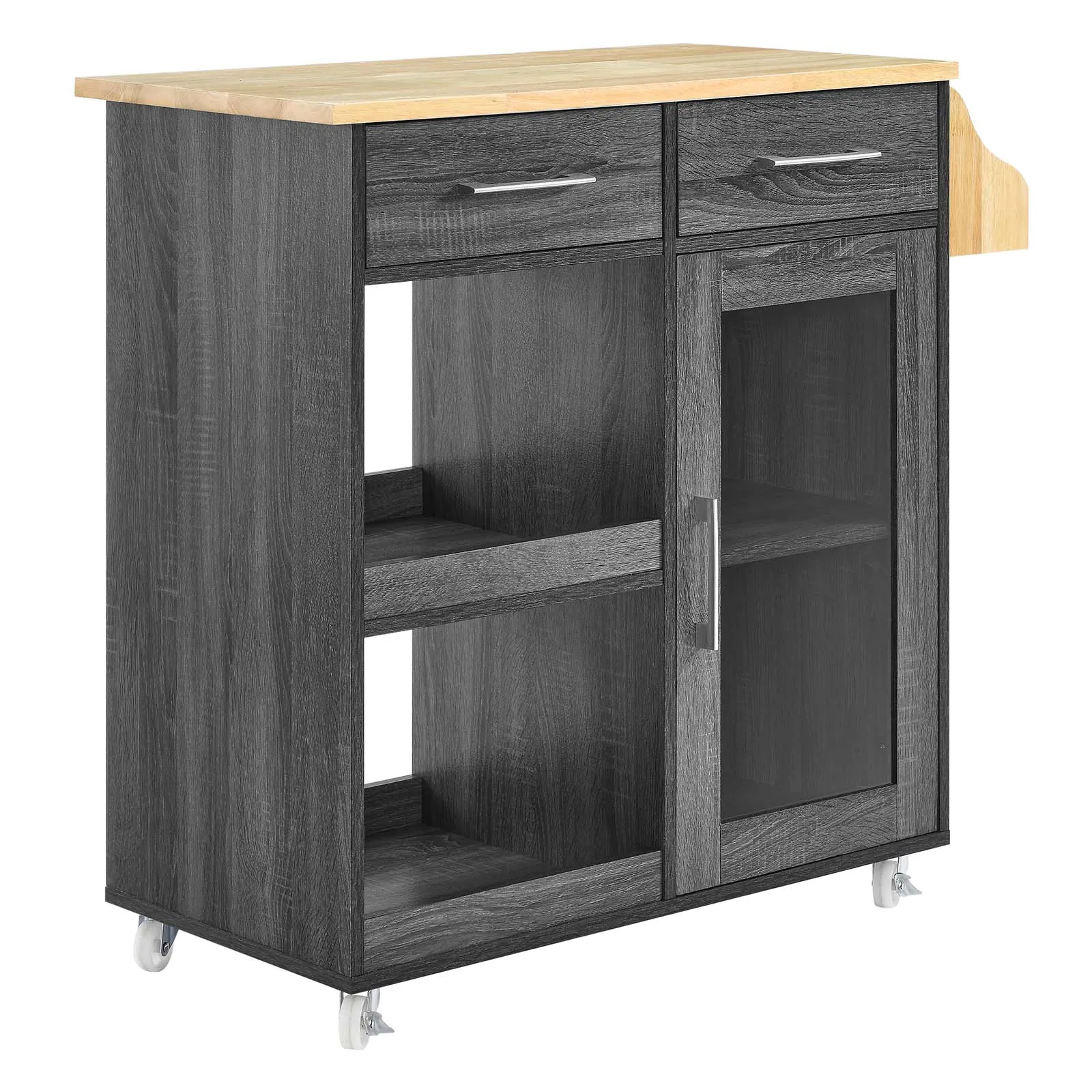 Culinary Kitchen Cart With Spice Rack