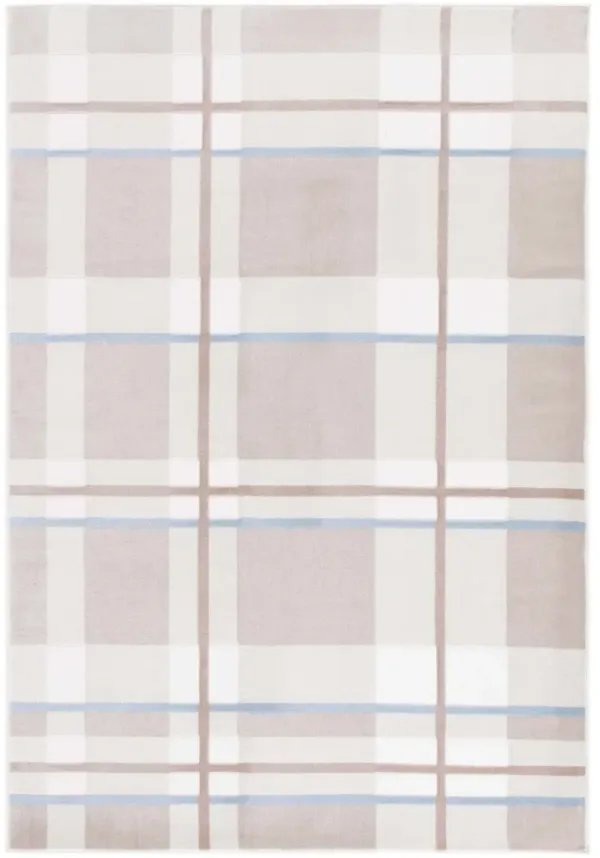 GROOVE 112 BEIGE  5'-3' x 7'-6' Medium Rectangle Rug