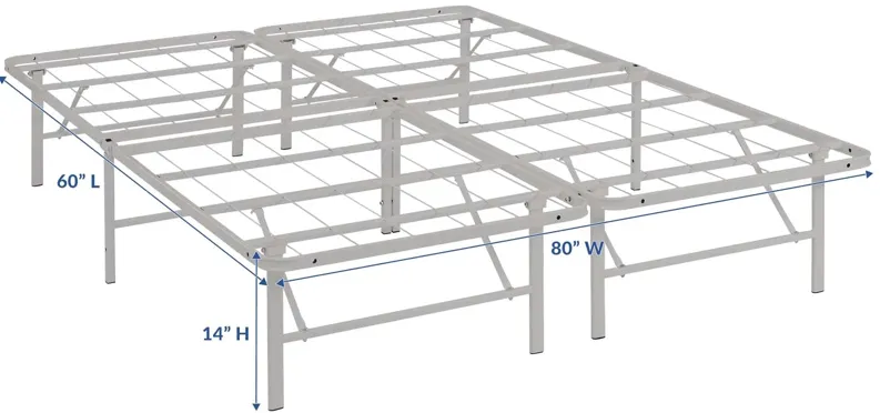 Horizon Queen Stainless Steel Bed Frame