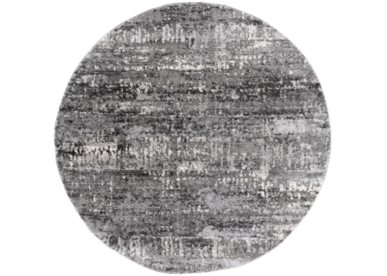 RAVINE SHAG 358 GREY  6'-7' x 6'-7' Round Round Rug