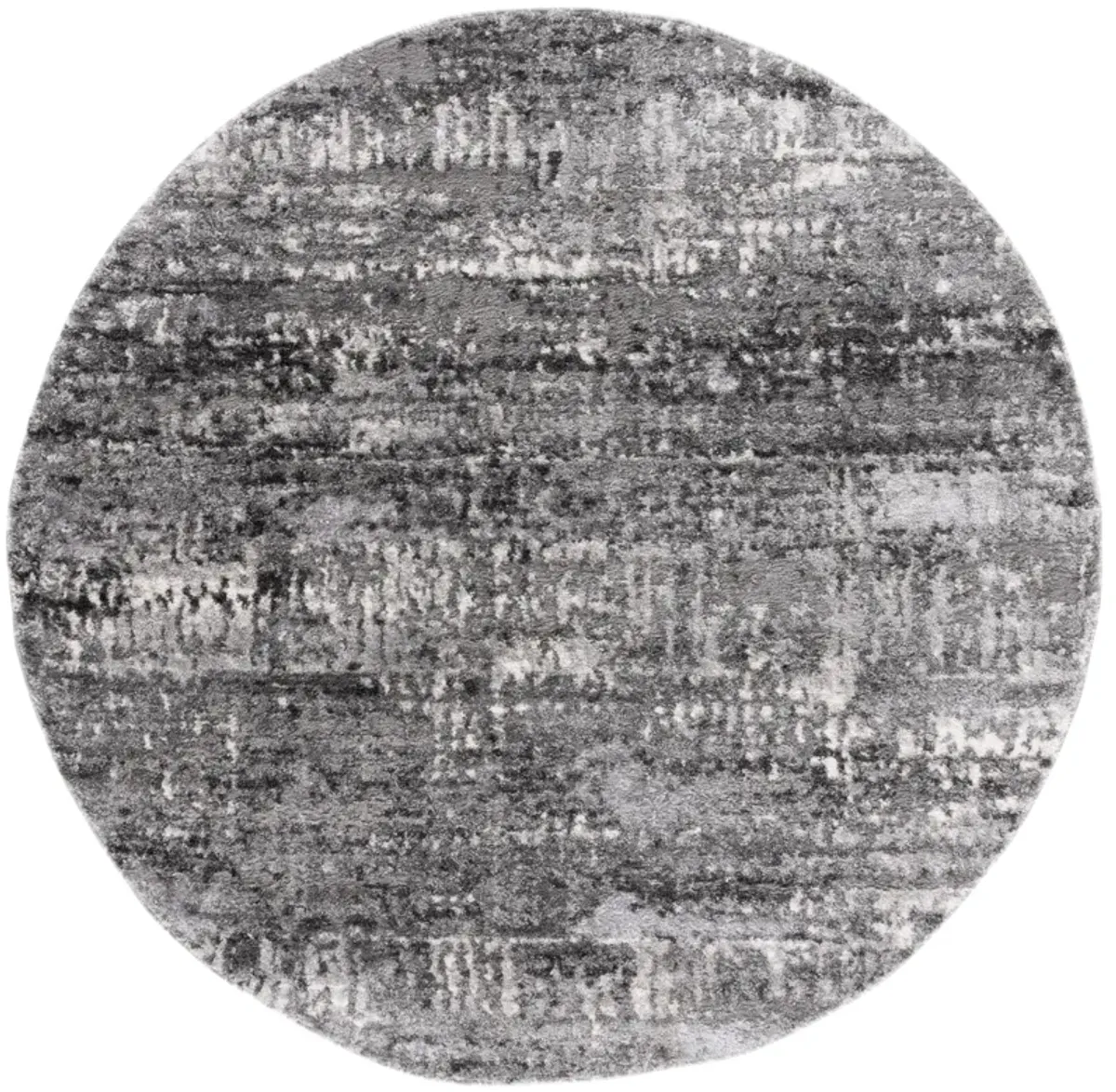 RAVINE SHAG 358 GREY  6'-7' x 6'-7' Round Round Rug