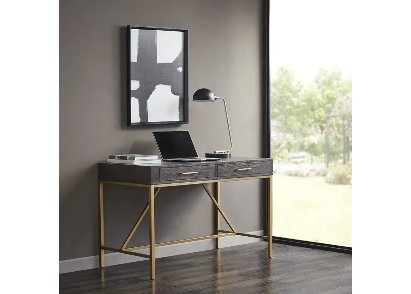 Martha Stewart Sharkey Morocco/Gold Desk