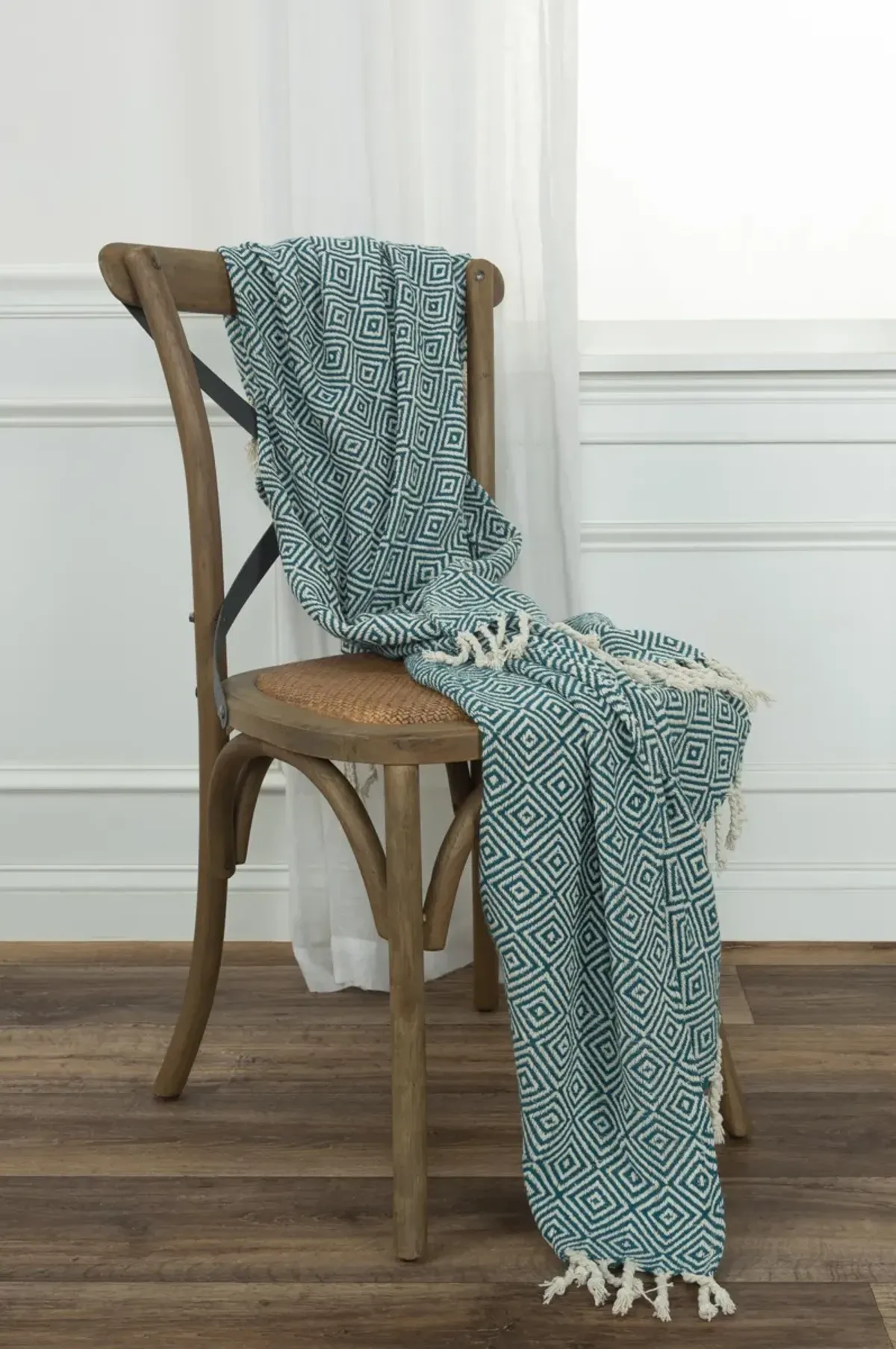 Diamond Teal  Throw