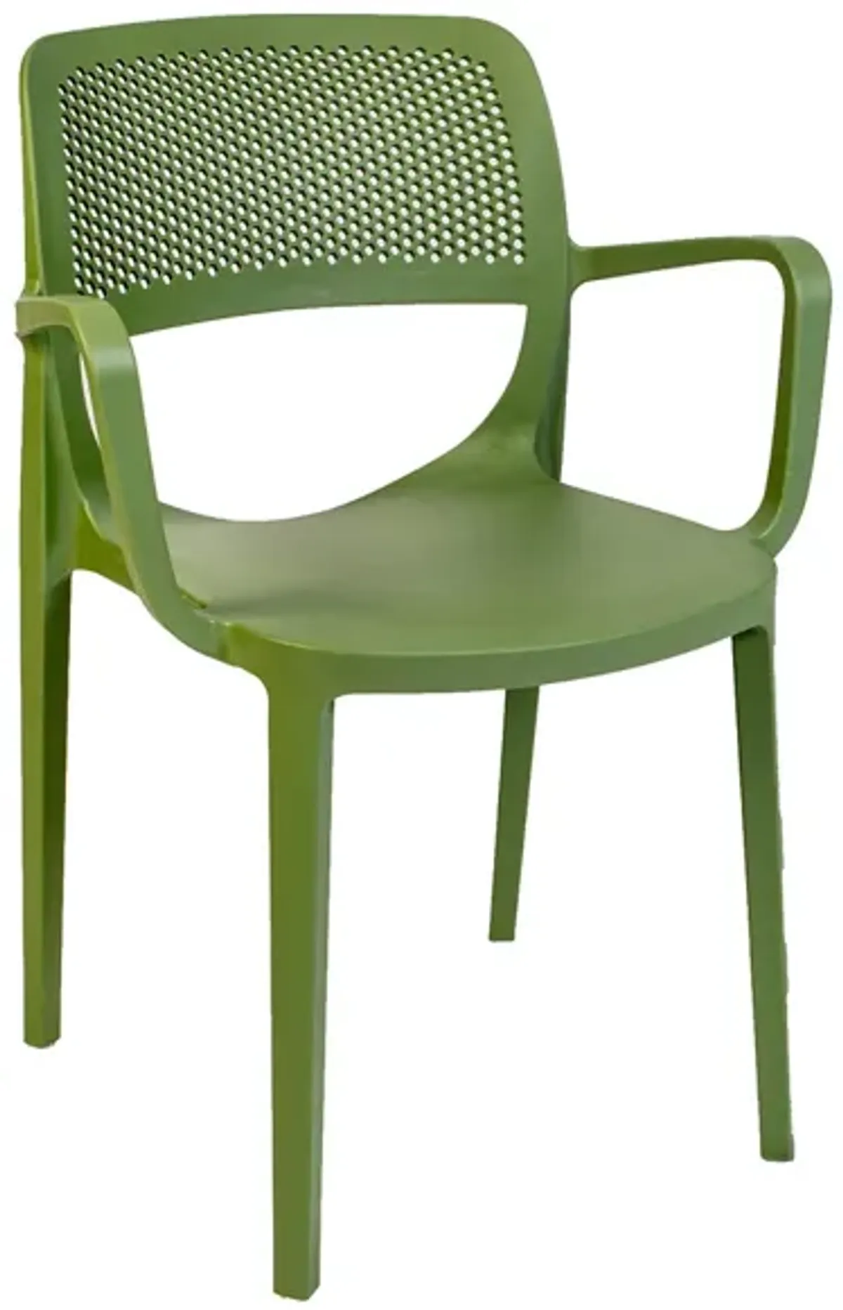 Mila Set of 4 Stackable Armchair-Green