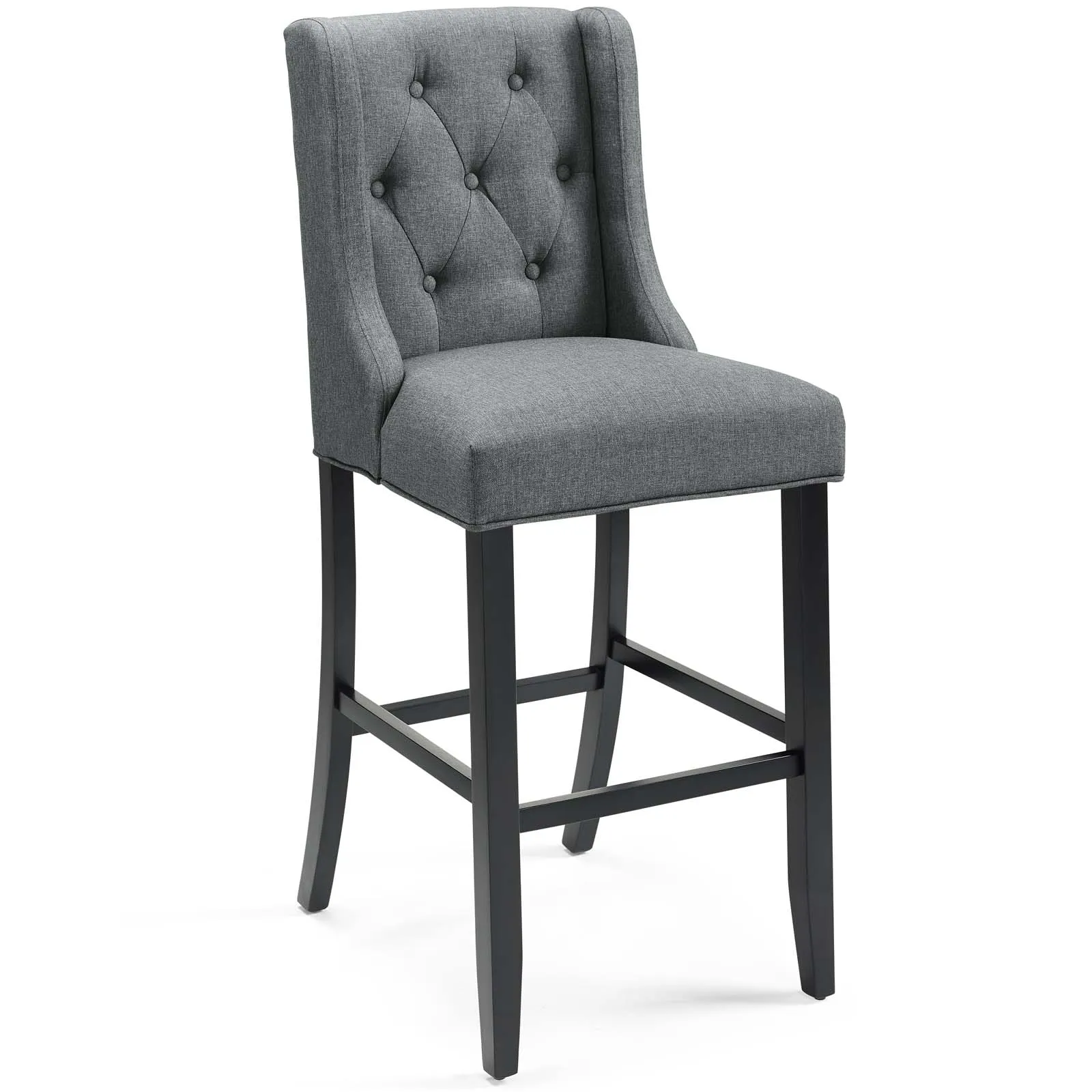 Baronet Bar Stool Upholstered Fabric Set of 2