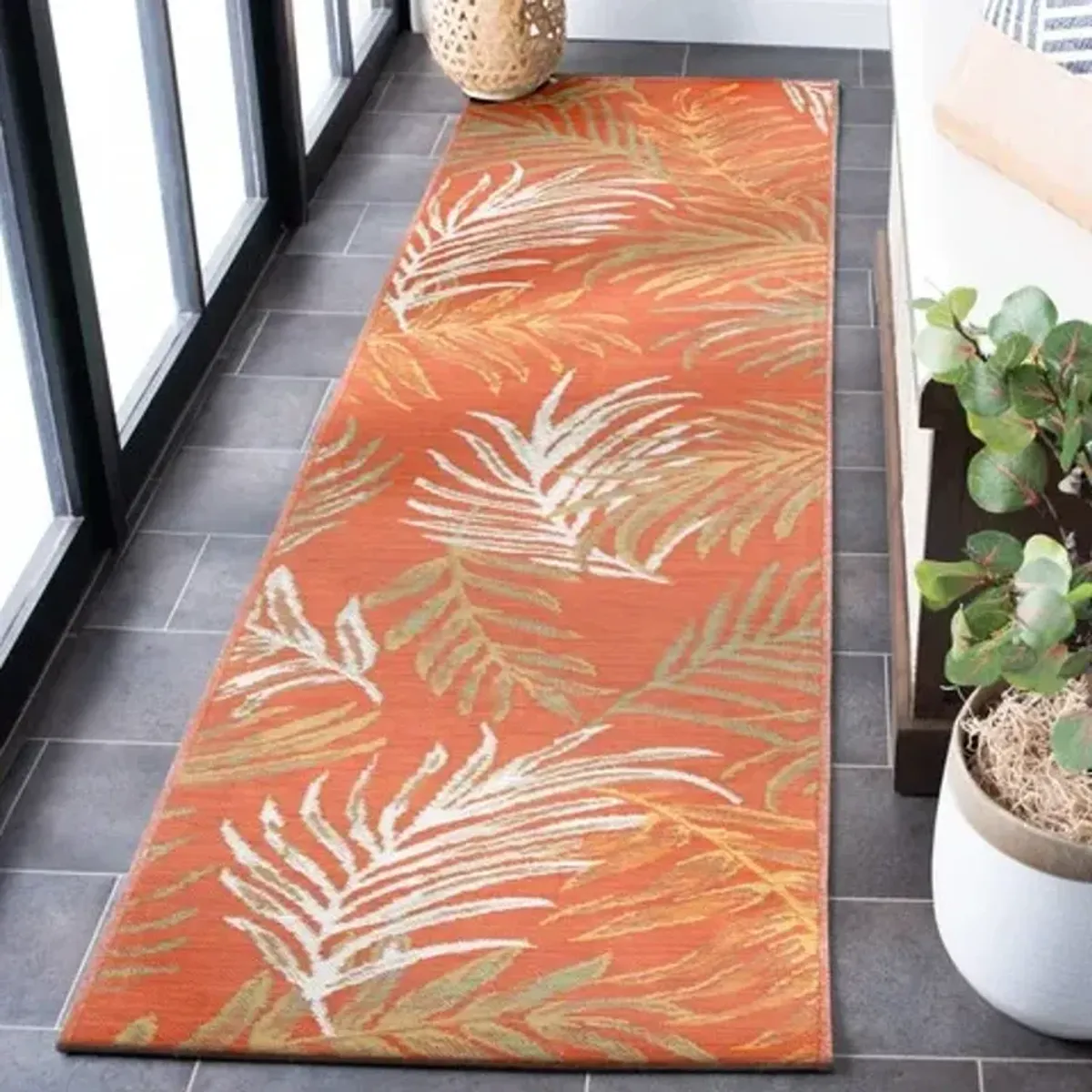 SUNRISE 670 Orange 2' X 8' Runner Rug