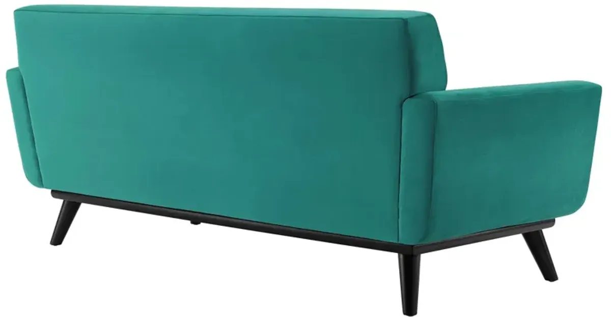 Engage Channel Tufted Performance Velvet Loveseat