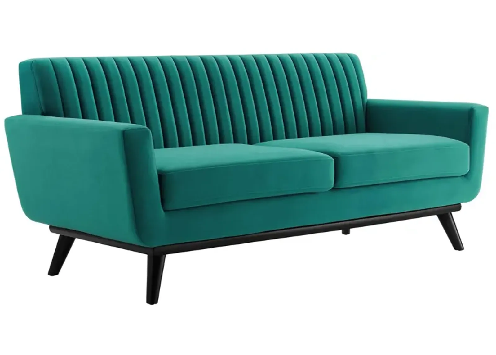 Engage Channel Tufted Performance Velvet Loveseat