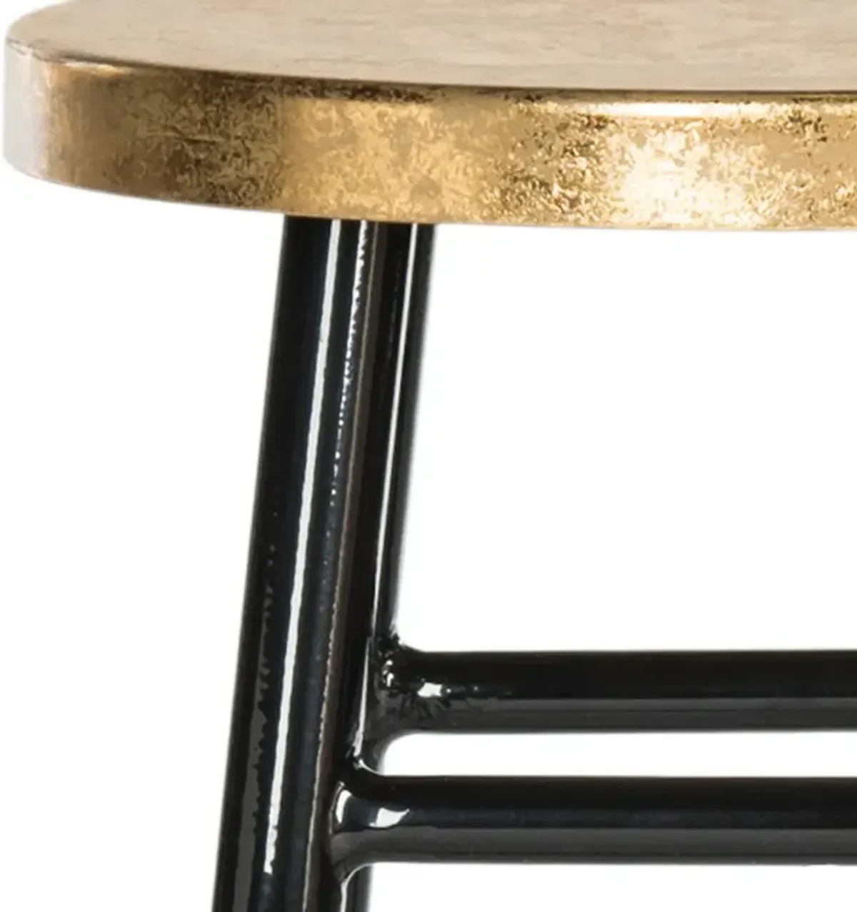 EMERY DIPPED GOLD LEAF COUNTER STOOL