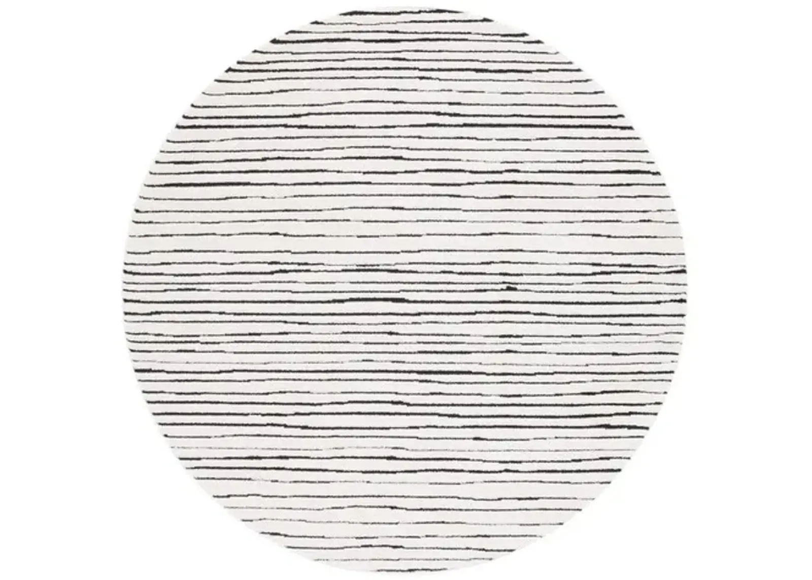 MELODY 118 Black 6'-7' X 6'-7' Round Round Rug