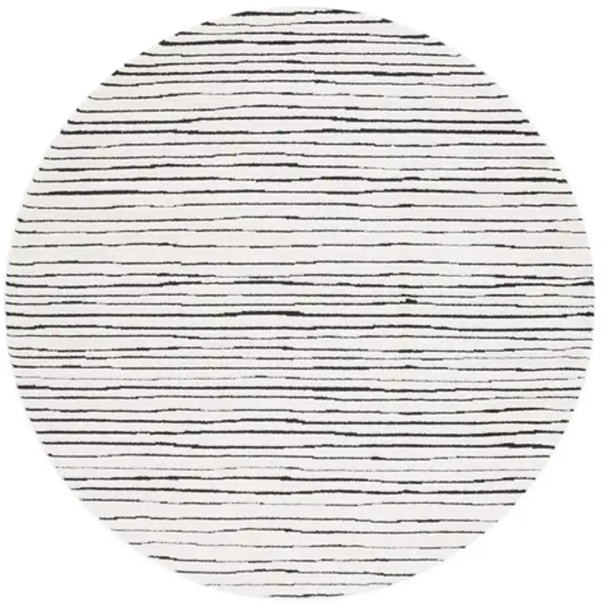 MELODY 118 Black 6'-7' X 6'-7' Round Round Rug