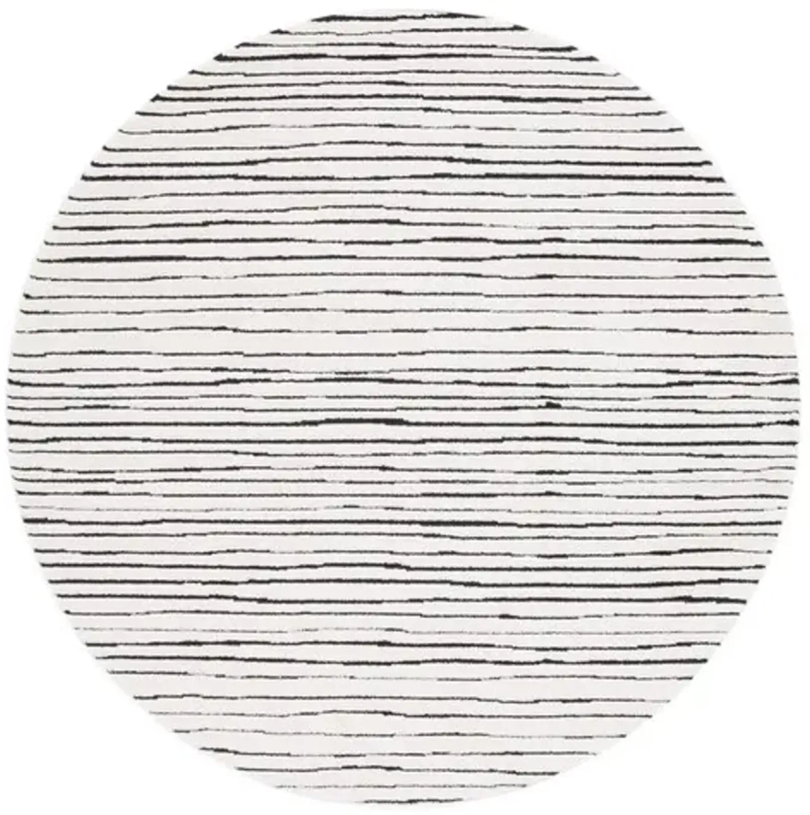 MELODY 118 Black 6'-7' X 6'-7' Round Round Rug