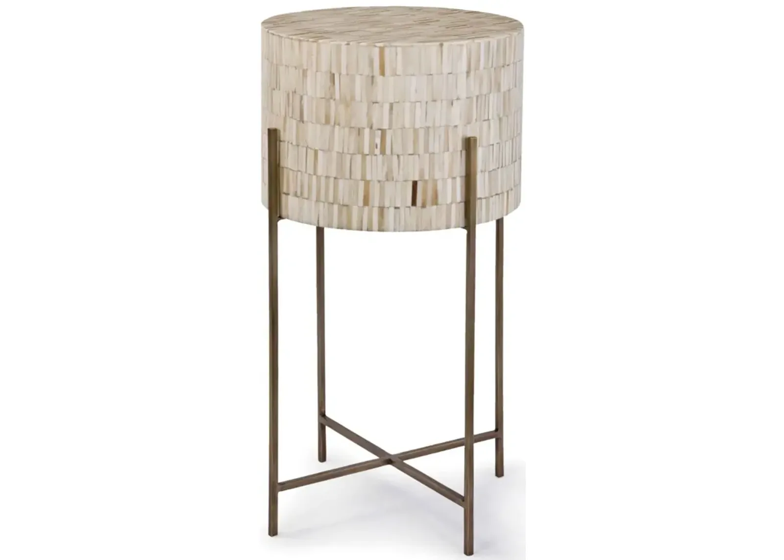 Bone Drum Table (Antique Brass)