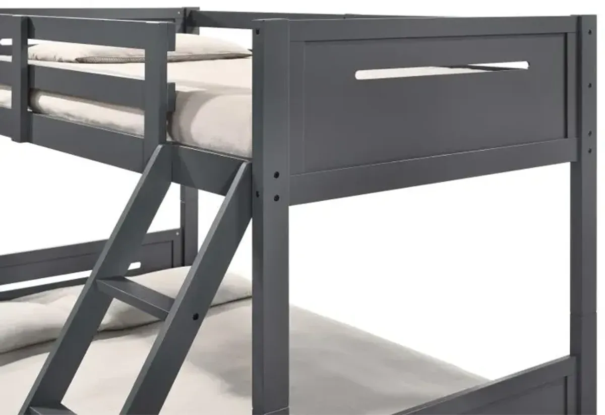 Littleton Twin Over Full Bunk Bed Grey