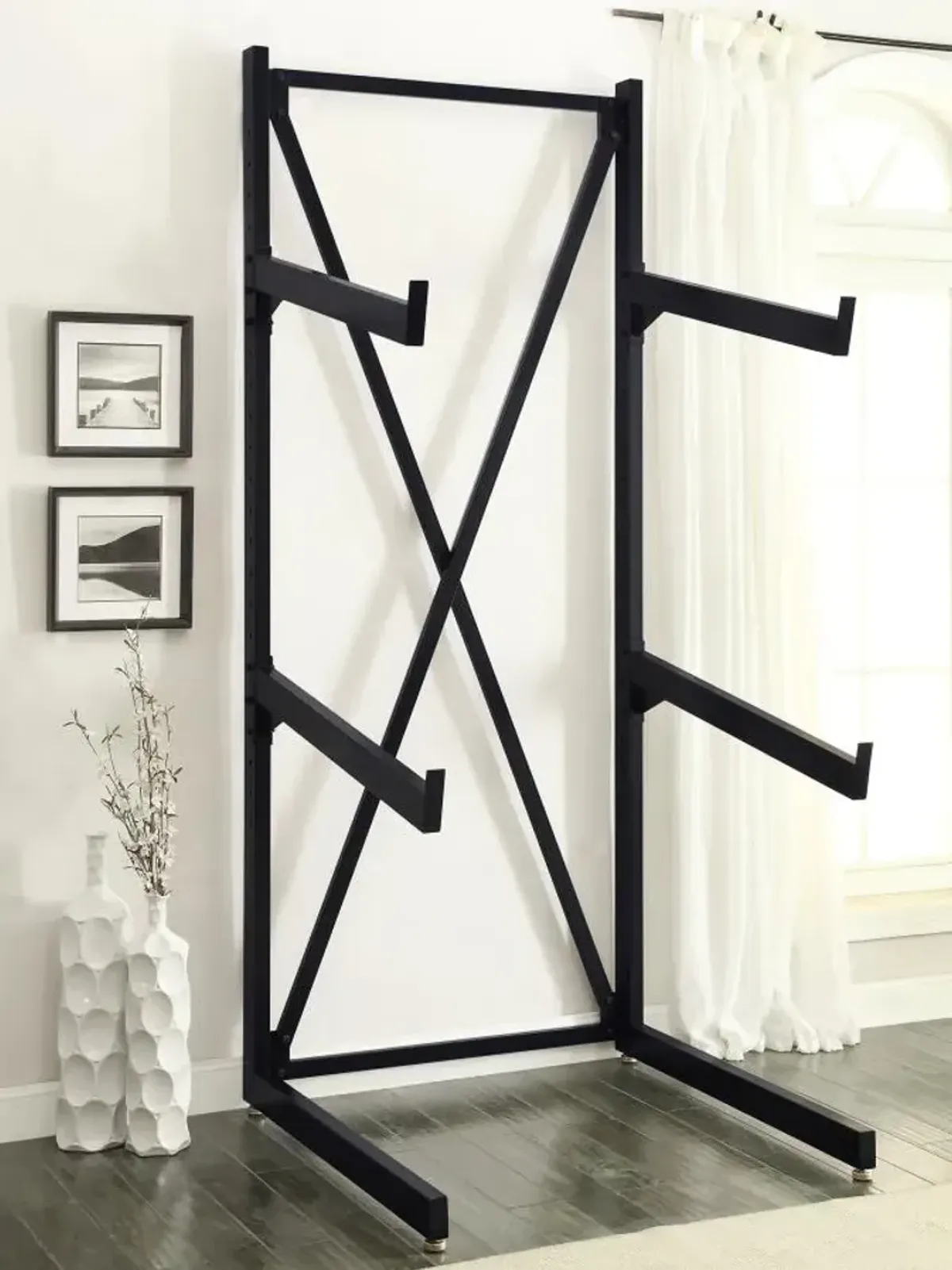 Wright 3-tier Sofa Display Rack Black