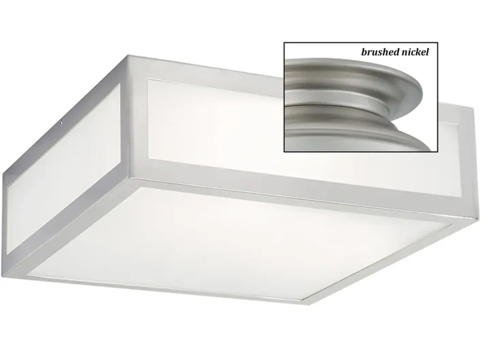 Kaset 15" Flush Mount - Brushed Nickel