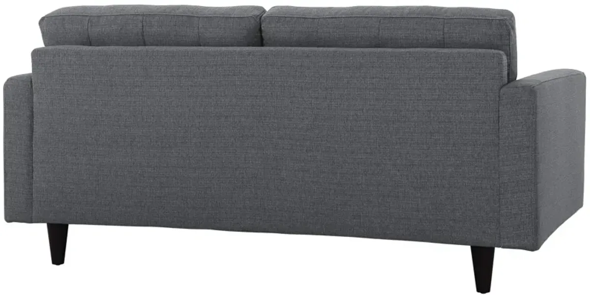 Empress Upholstered Fabric Loveseat