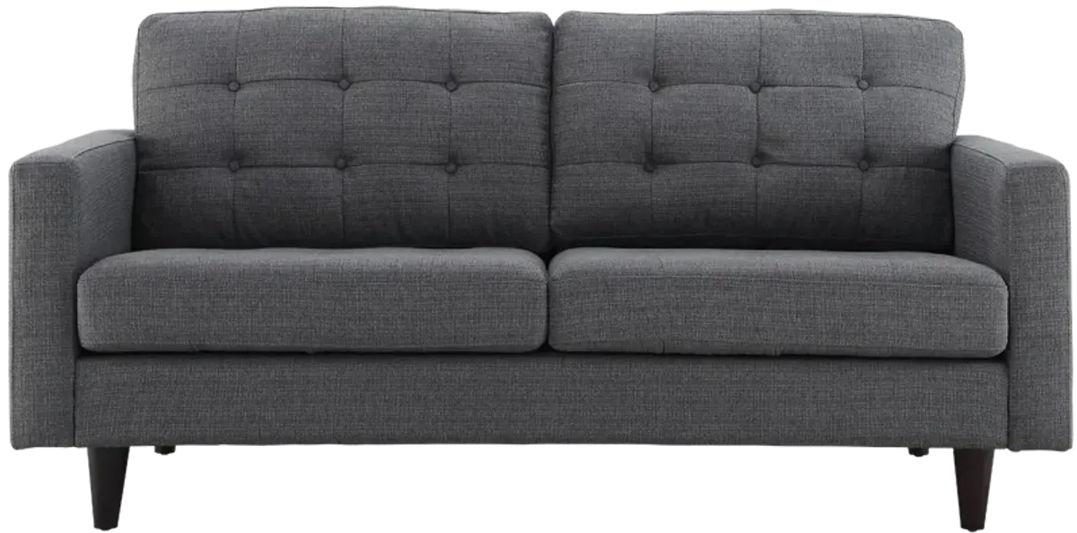 Empress Upholstered Fabric Loveseat