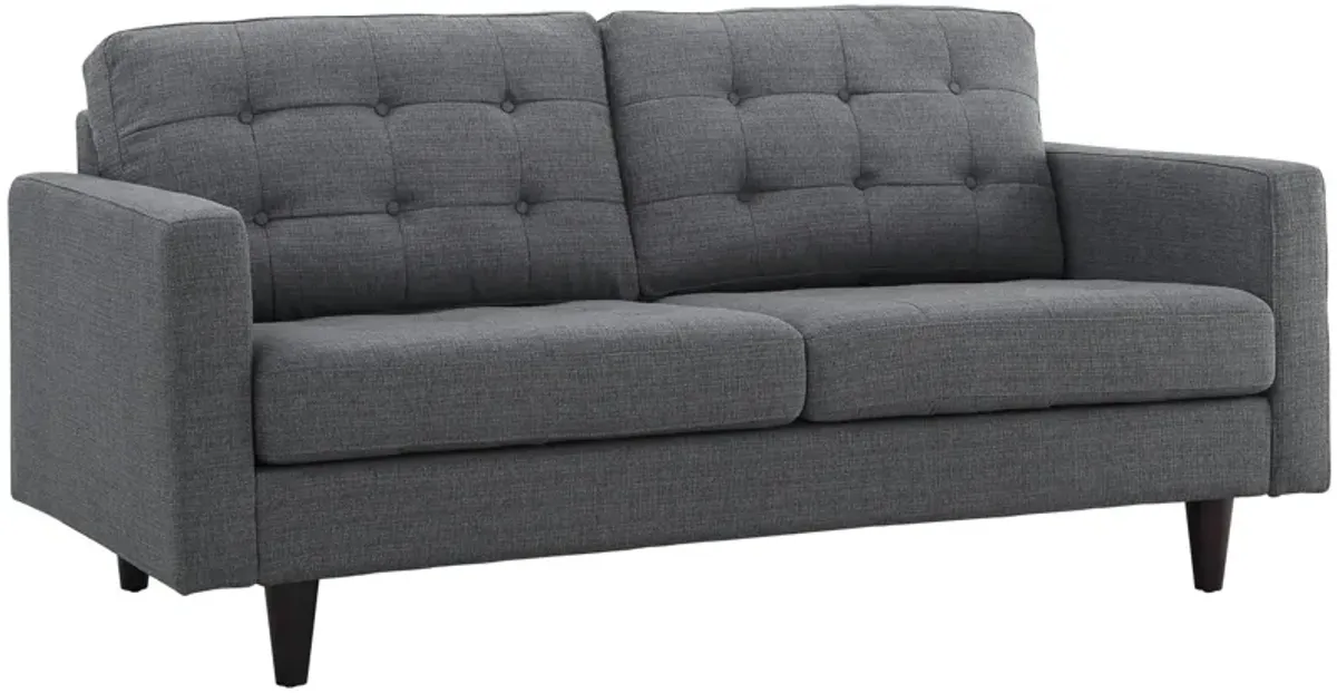 Empress Upholstered Fabric Loveseat