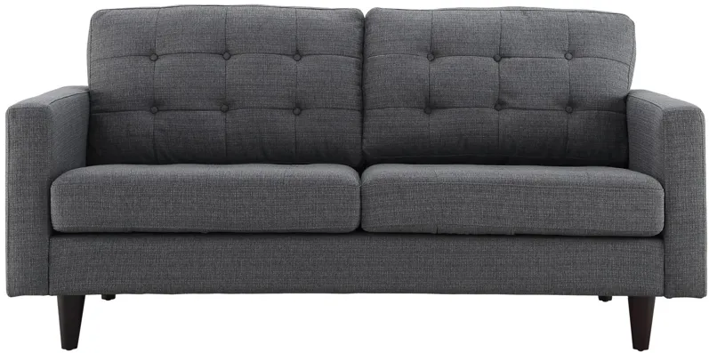 Empress Upholstered Fabric Loveseat