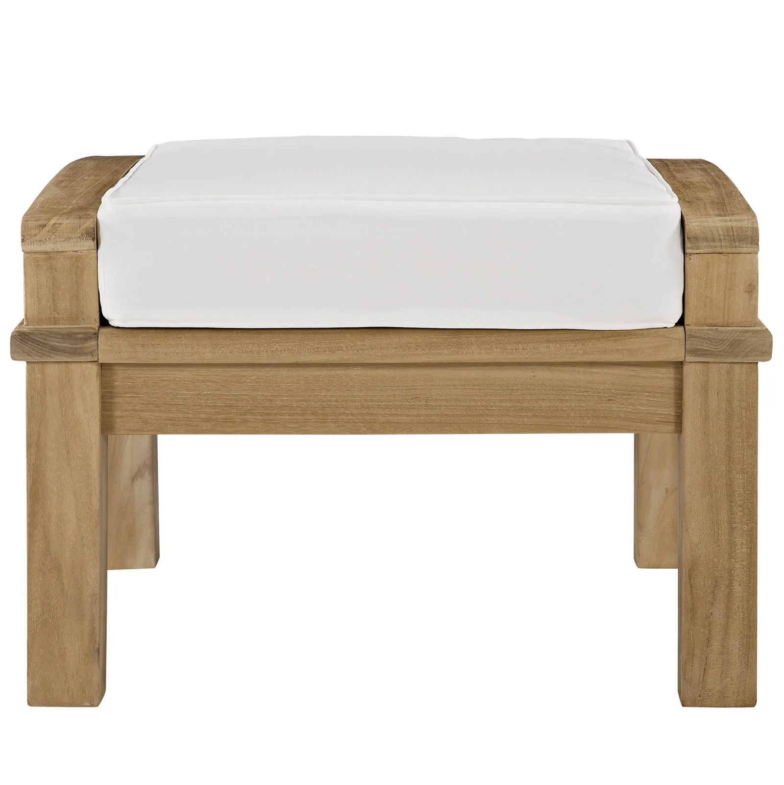 Marina Outdoor Patio Teak Ottoman