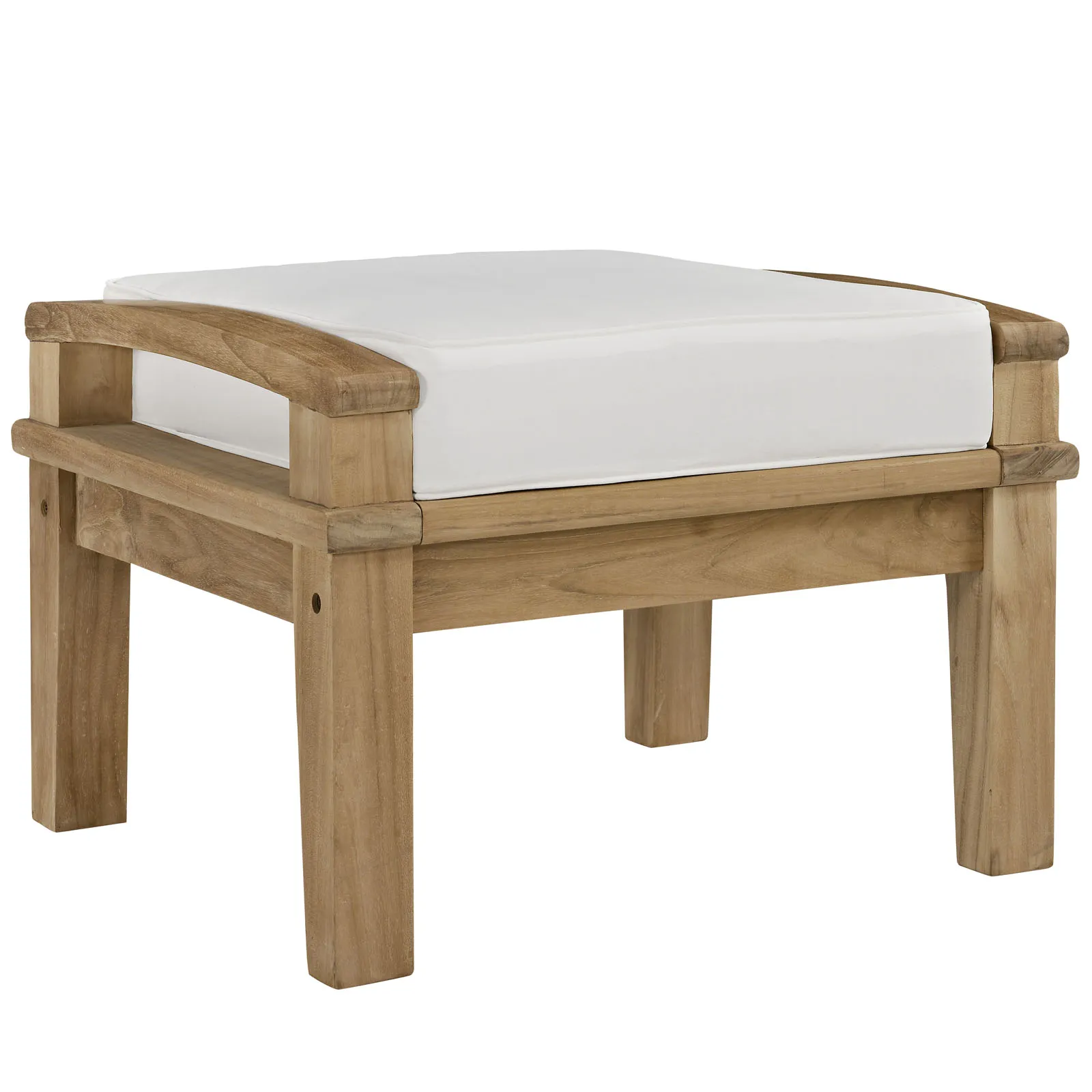 Marina Outdoor Patio Teak Ottoman