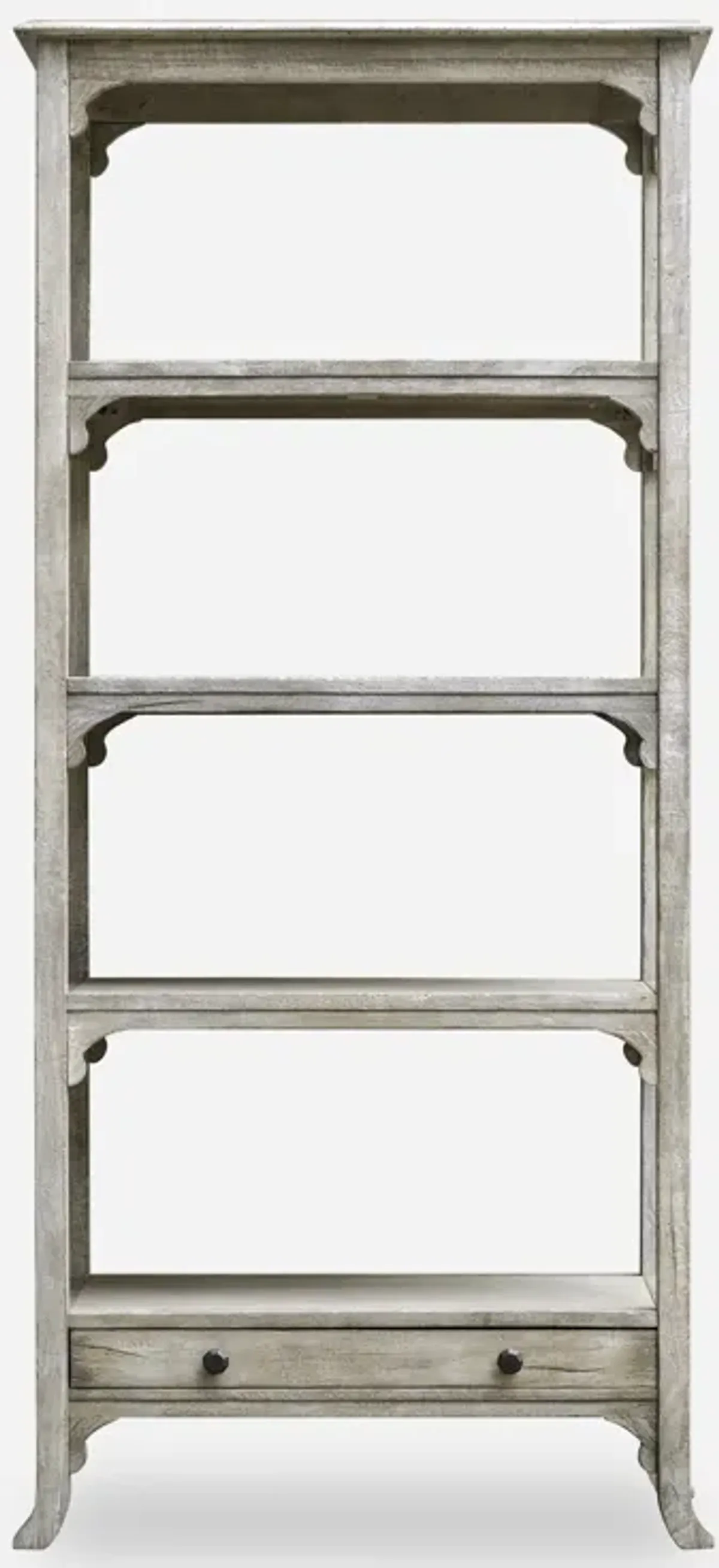 Bridgely Aged White Etagere