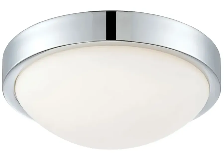 Sydney 10.3" Wide 1-Light Flush Mount - Chrome