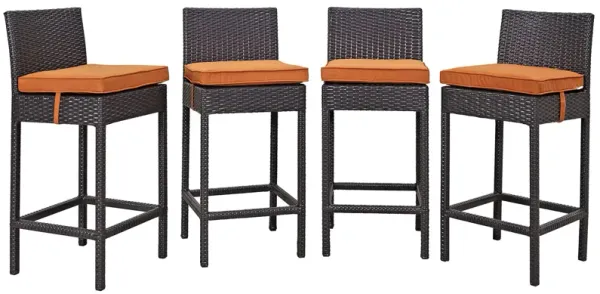Convene 4 Piece Outdoor Patio Pub Set