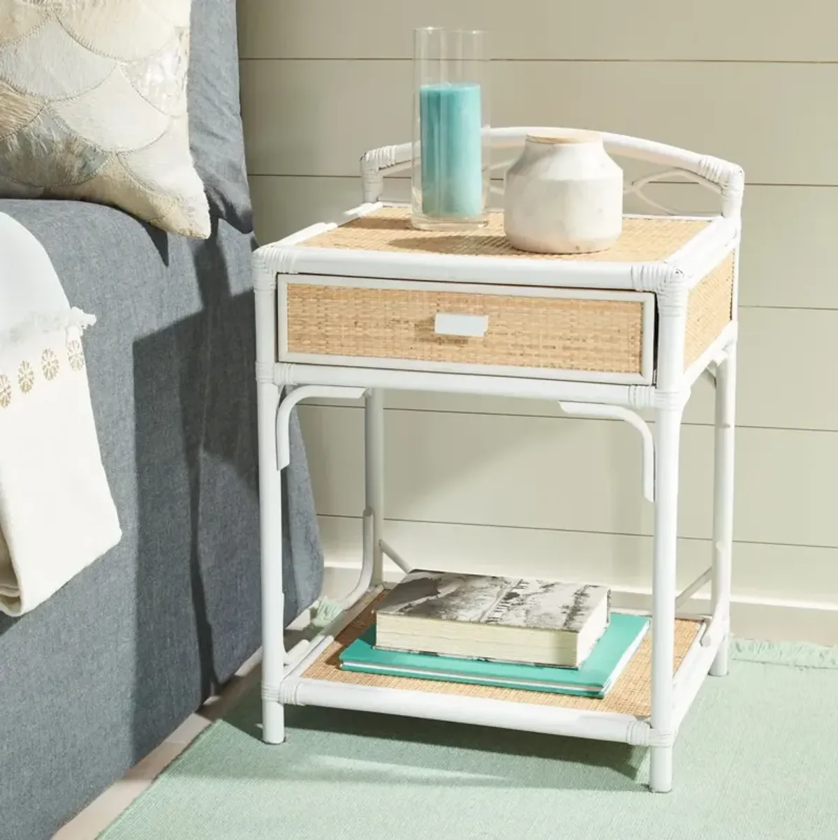 Bea 1 Drawer 1 Shelf Nightstand