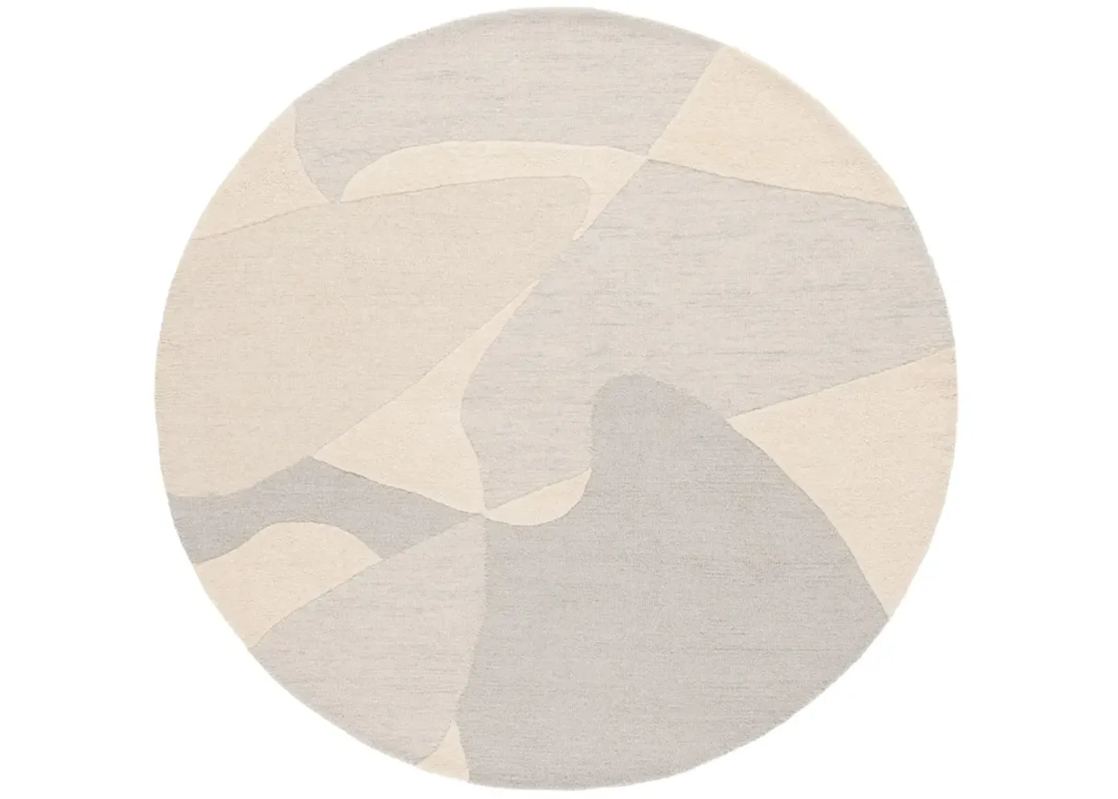 EBONY 129 LIGHT GREY  6' x 6' Round Round Rug