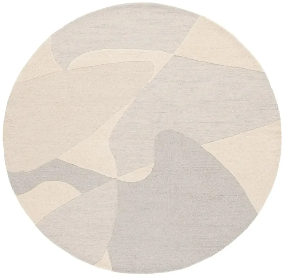 EBONY 129 LIGHT GREY  6' x 6' Round Round Rug