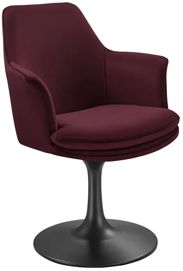 Lippa Swivel Dining Performance Velvet Armchair by Modway