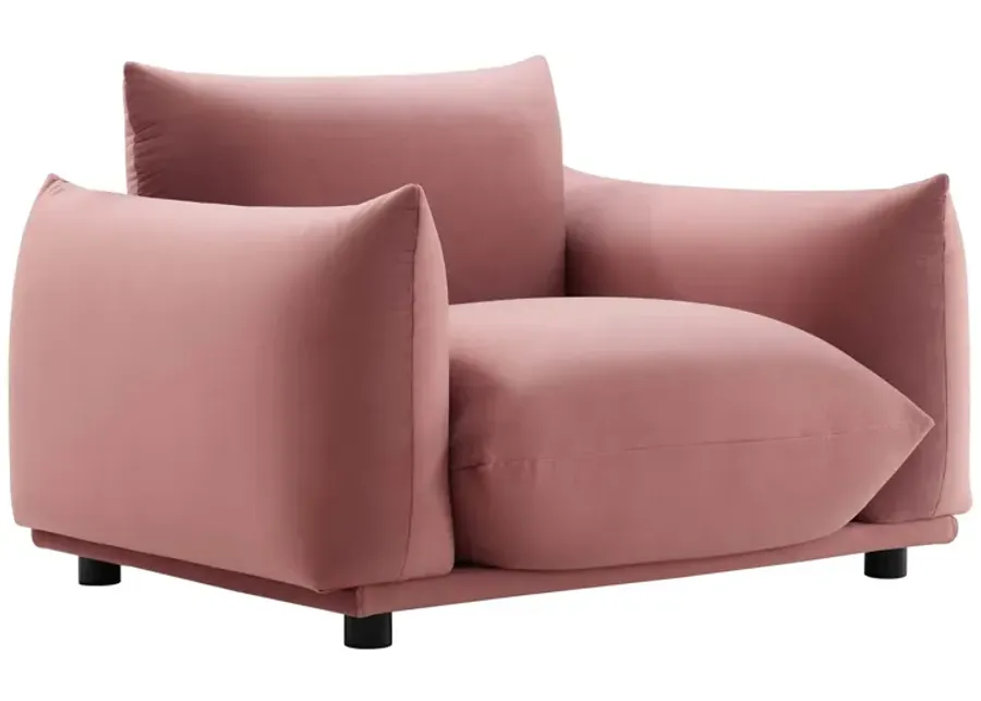 Copious Performance Velvet Armchair