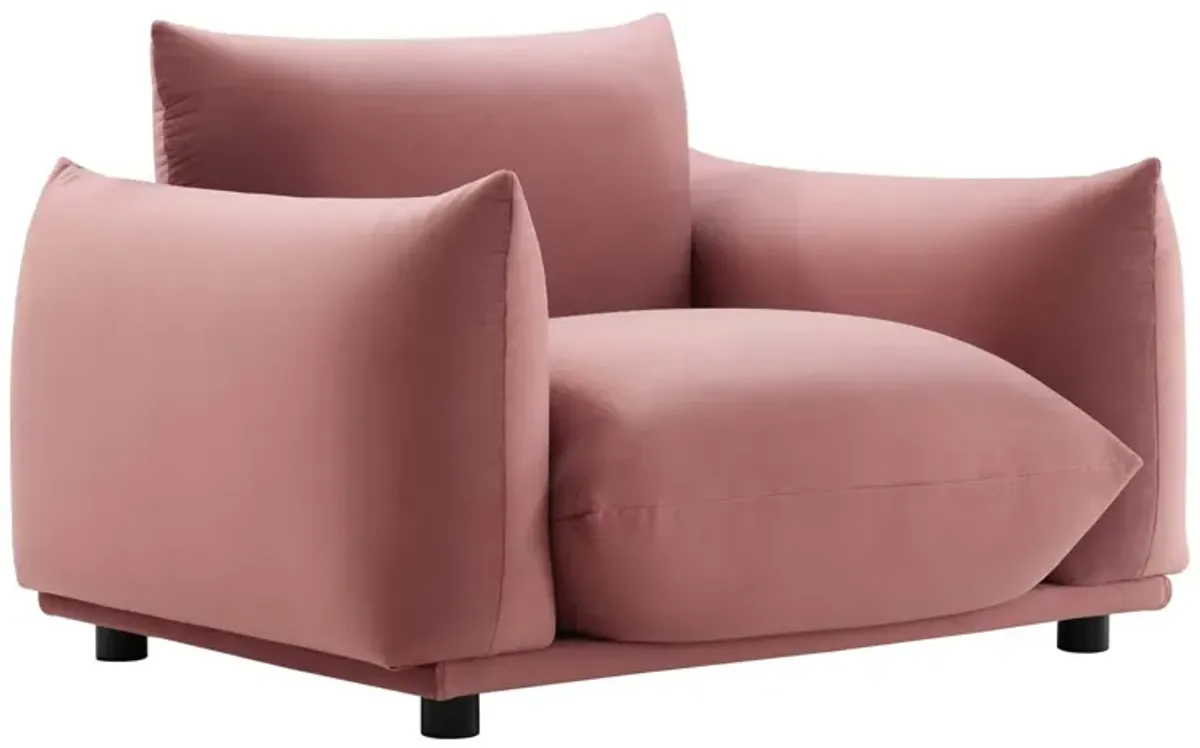 Copious Performance Velvet Armchair