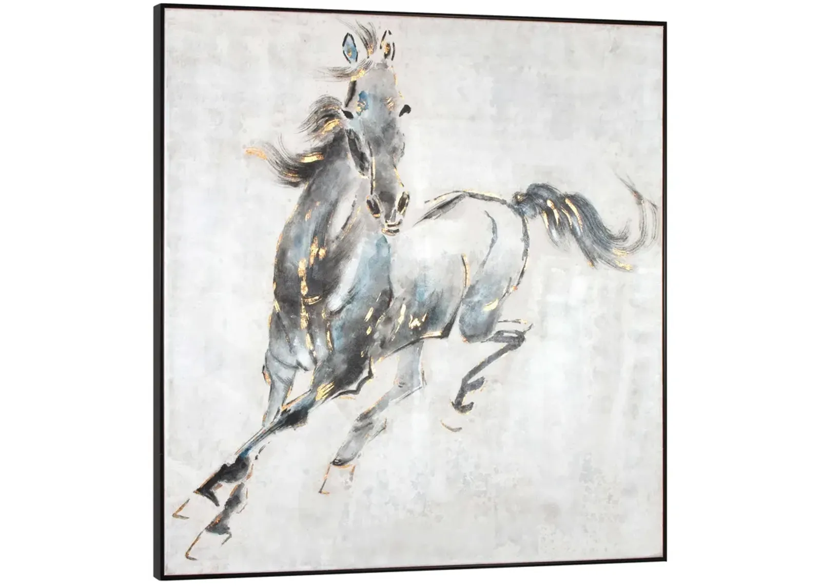 Prancing Stallion, Hand Painted Canvas