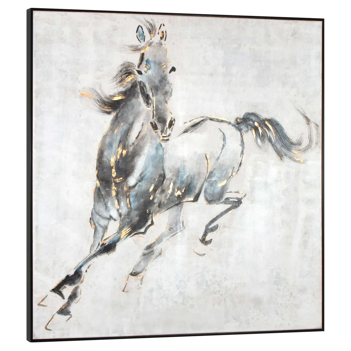 Prancing Stallion, Hand Painted Canvas