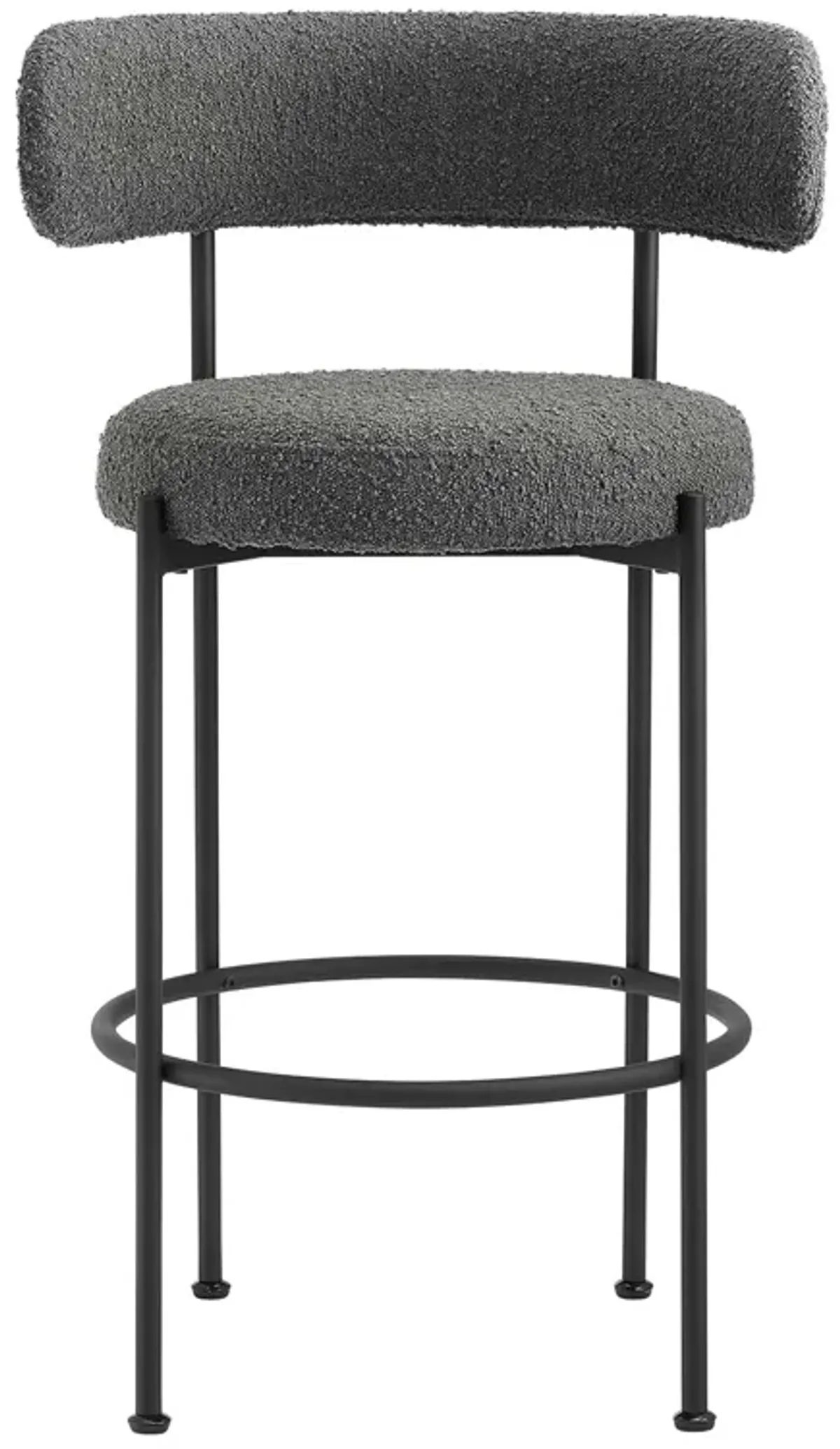 Albie Boucle Fabric Bar Stools - Set of 2