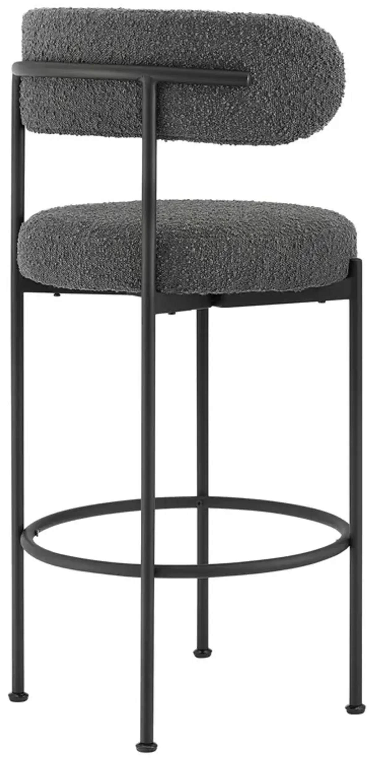 Albie Boucle Fabric Bar Stools - Set of 2