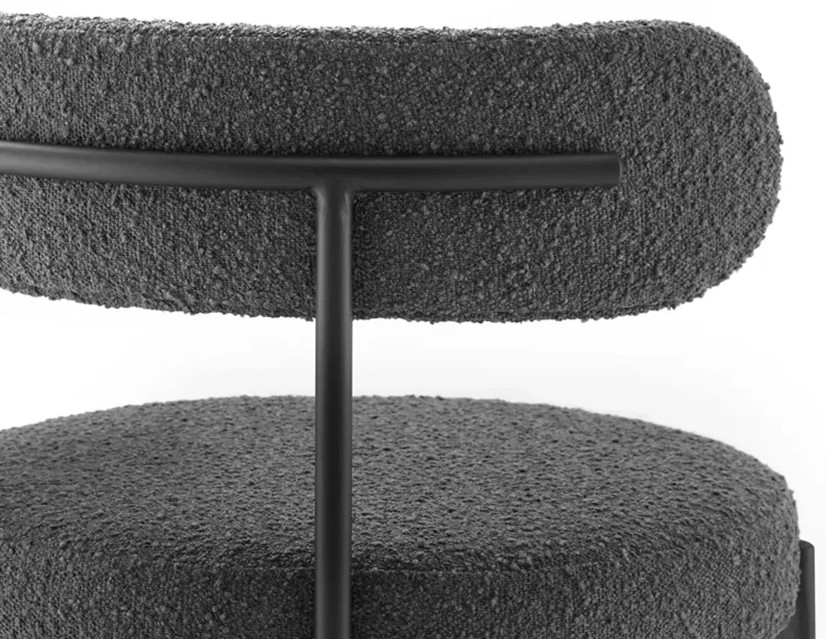 Albie Boucle Fabric Bar Stools - Set of 2