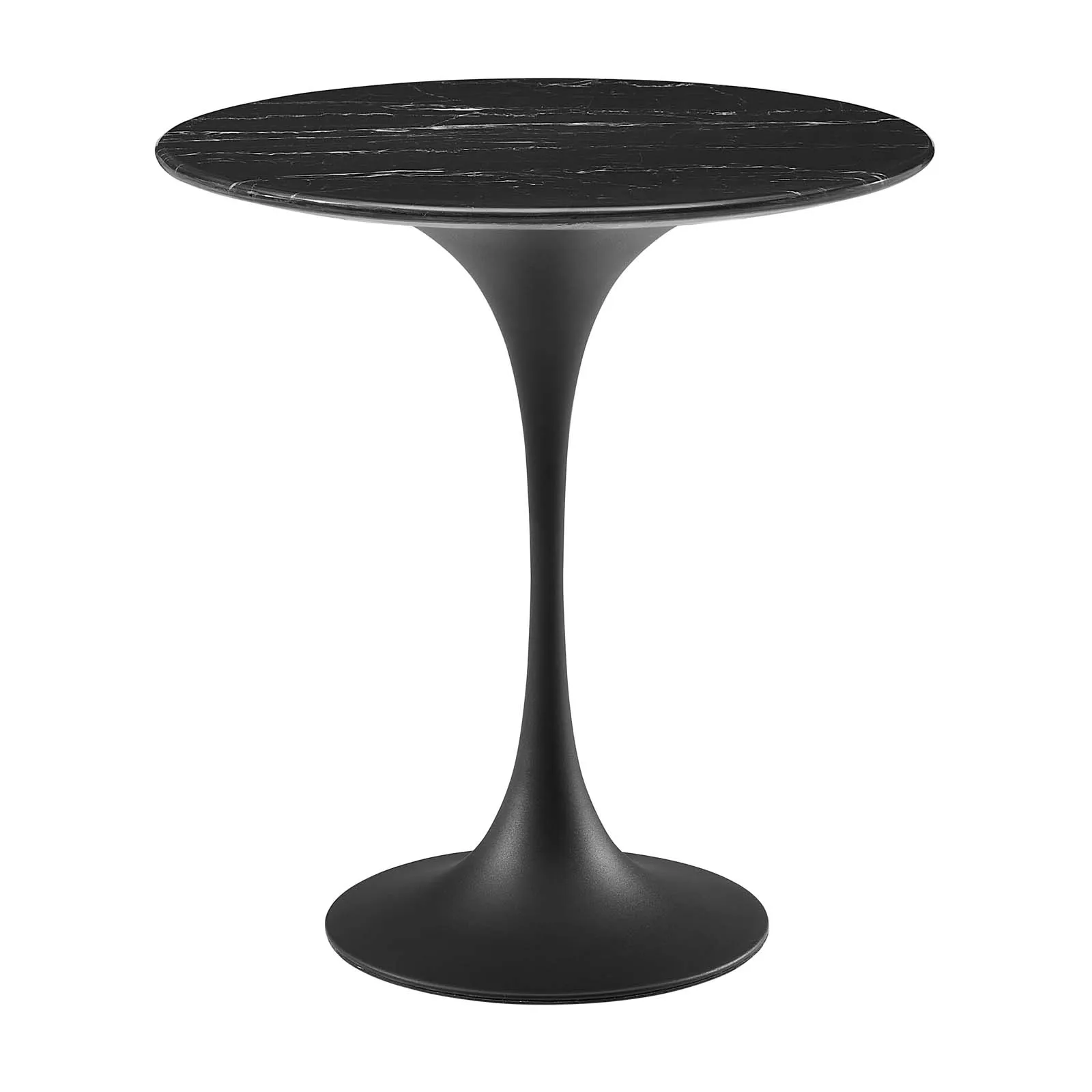 Lippa 20" Round Artificial Marble Side Table