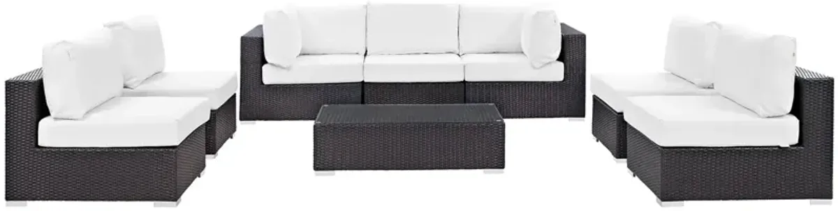 Convene 8 Piece Outdoor Patio Sectional Set