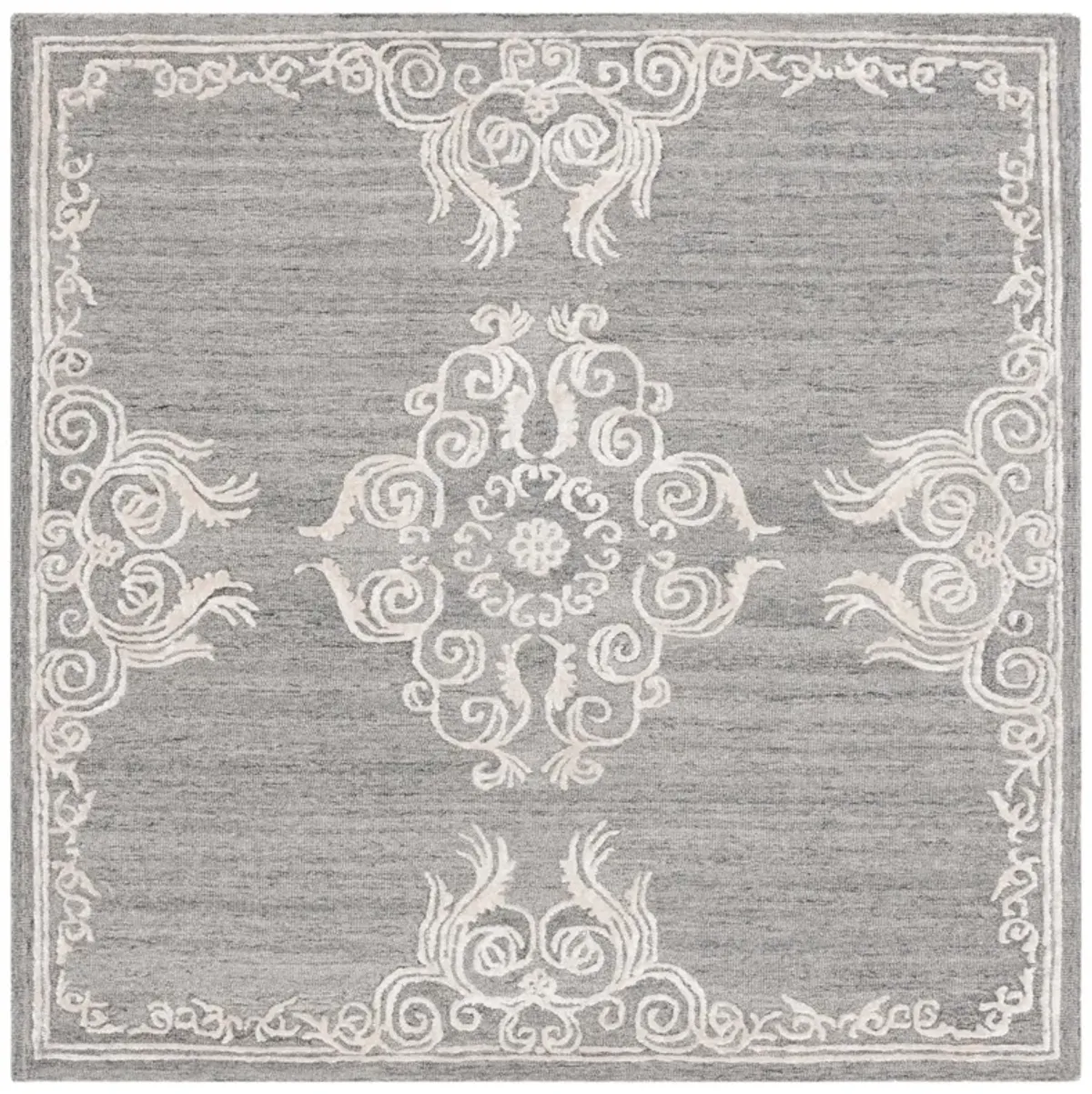 GLAMOUR Hand Tufted 6' x 6' Square area rug